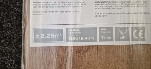 Antiek Ambiance Laminaat 67m2 zo goed als als nieuw